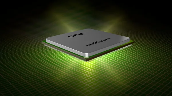 Многоядерный чип — стоковое фото