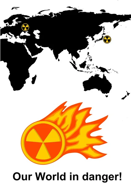 Radiation flame — Stock Photo, Image