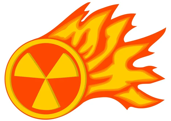 Radiation flame — Stock Vector
