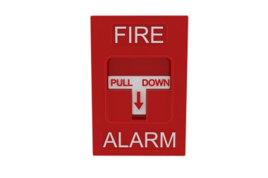 Red fire alarm clipart