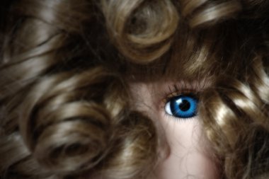 Doll eye close up clipart