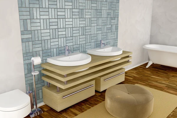 Bathroom in 3d — Stock Photo, Image