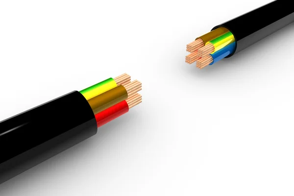 Two Powercable — Stock Photo, Image
