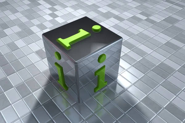 Símbolo info 3D — Foto de Stock
