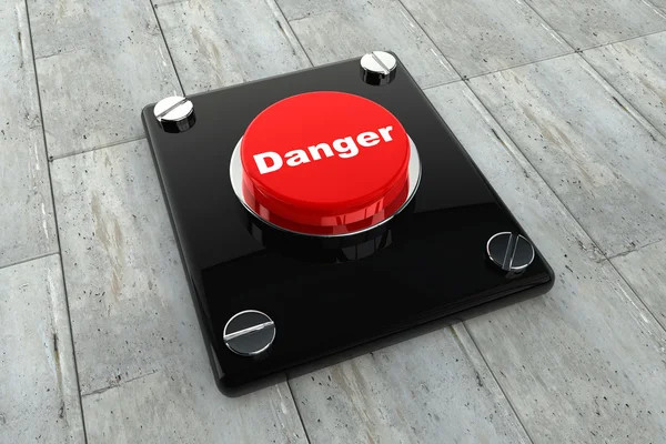 Danger button — Stock Photo, Image