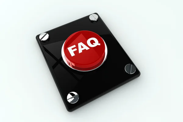 Botão FAQ — Fotografia de Stock