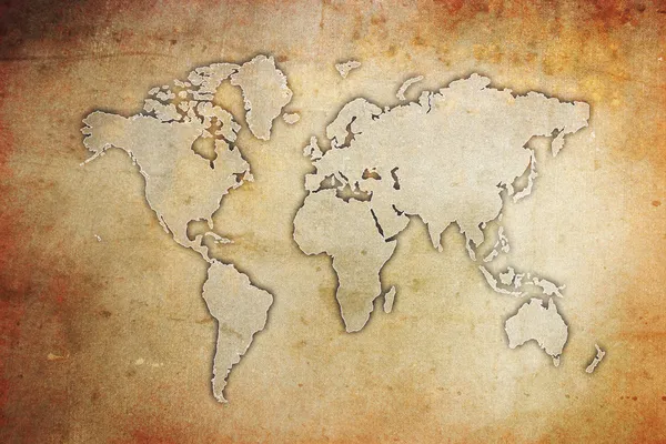 Carte du monde Grunge — Photo