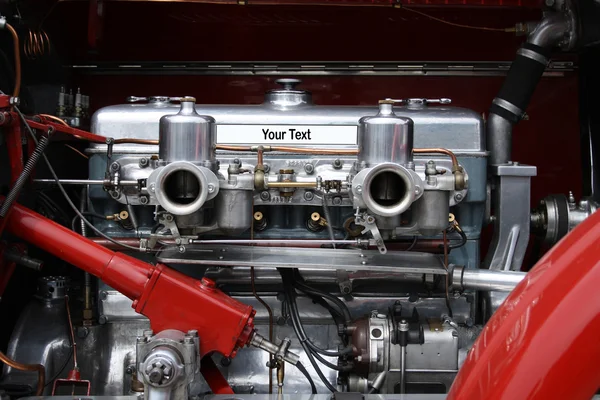 Oldtimer car engine — Stock Photo, Image