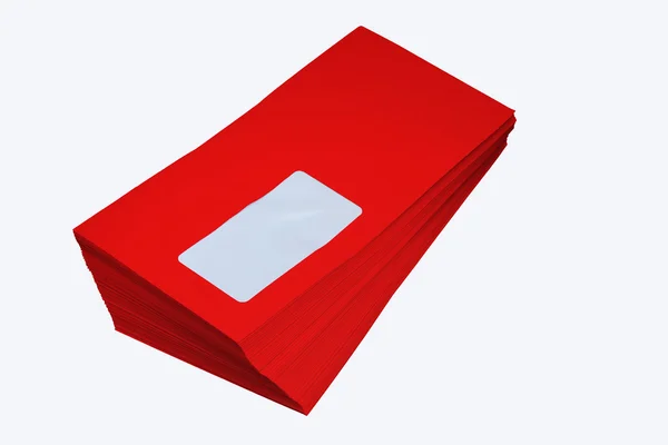 Piros borítékot — Stock Fotó