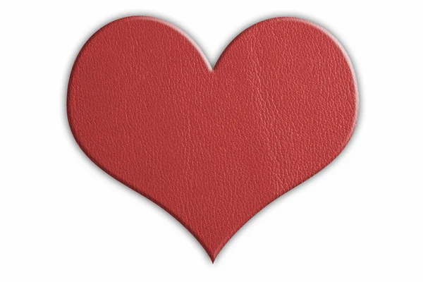 Leather heart — Stock Photo, Image