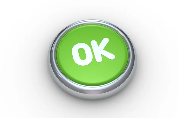 Ok push button — Stock Photo, Image