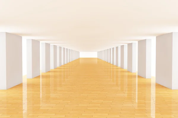 3d long room — Stock Photo, Image