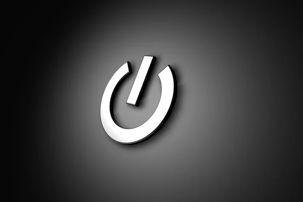 Símbolo de botão de energia — Fotografia de Stock