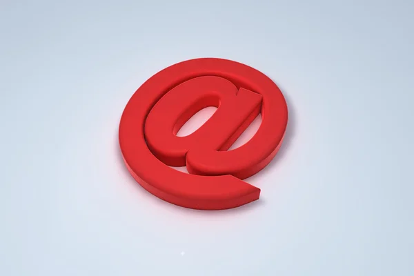 Red mail symbol — Stock Photo, Image