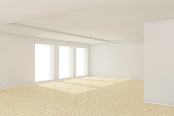 3d empty room with sunlight — Stock Photo, Image