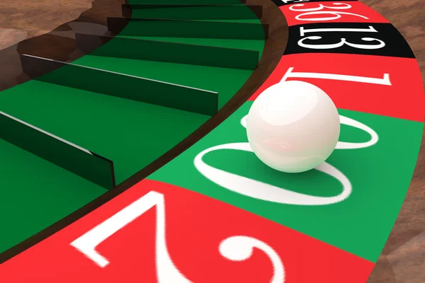 Detalj illustration av en roulette bollen — Stockfoto