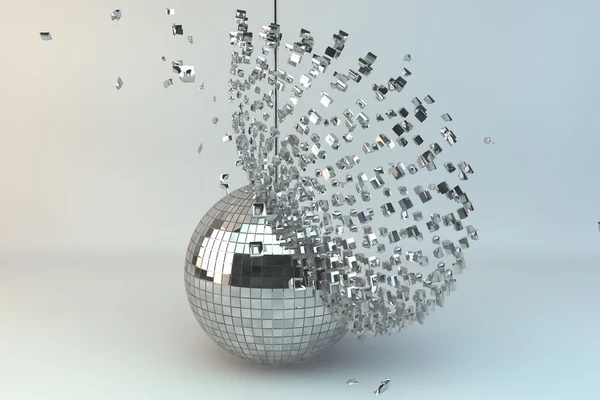 Disco labdát, robbanó Stock Kép