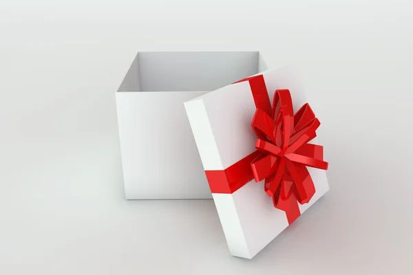 Öppnade presentkartong — Stockfoto