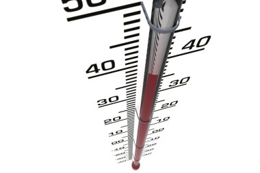 3D thermometer clipart