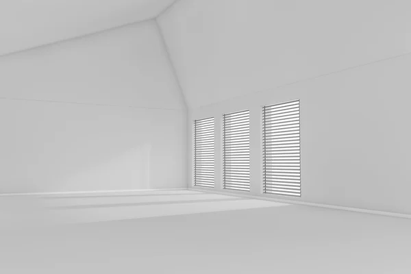3 d レンダリングされた空の部屋 — ストック写真
