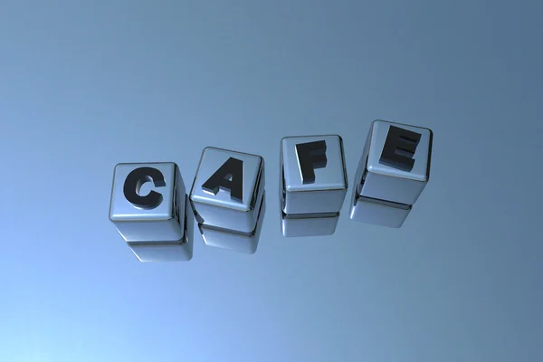 Café mektup 3D — Stok fotoğraf