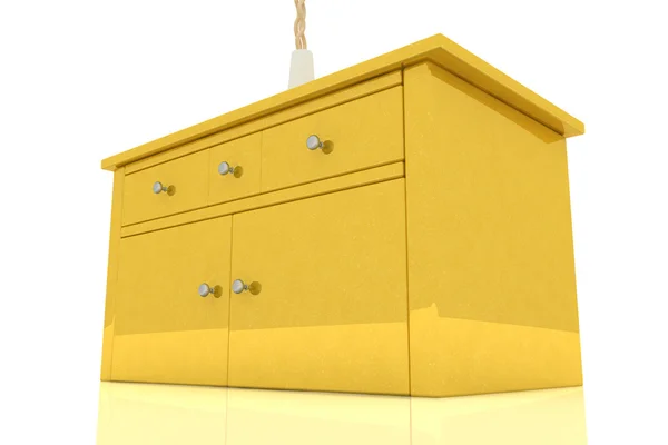 Золотой шкаф — стоковое фото