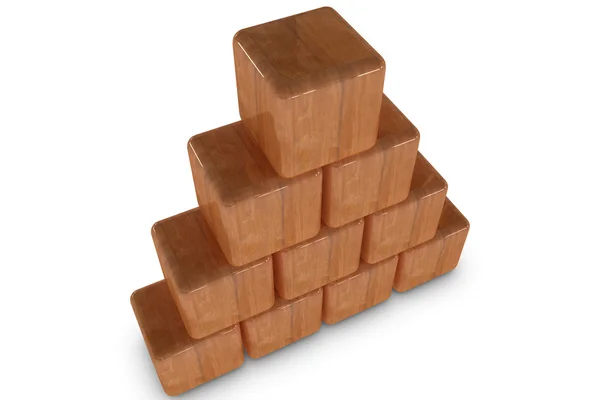 Pirámide de madera —  Fotos de Stock