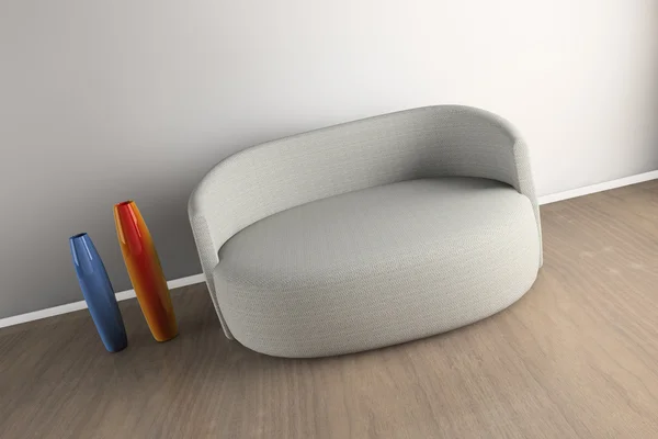 3D καθιστούν σπίτι εσωτερικό — Φωτογραφία Αρχείου
