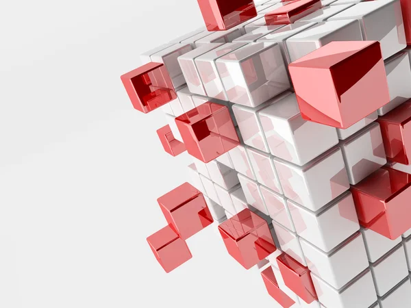 Абстрактна 3d ілюстрація кубиків — стокове фото