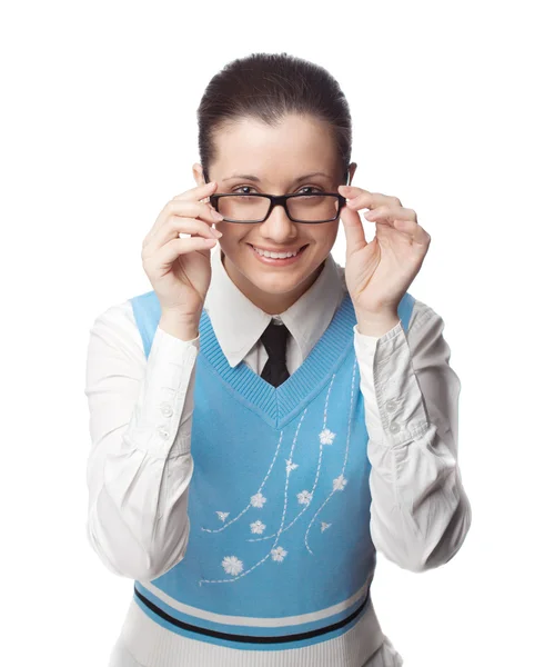 Glad manager med glasögon — Stockfoto