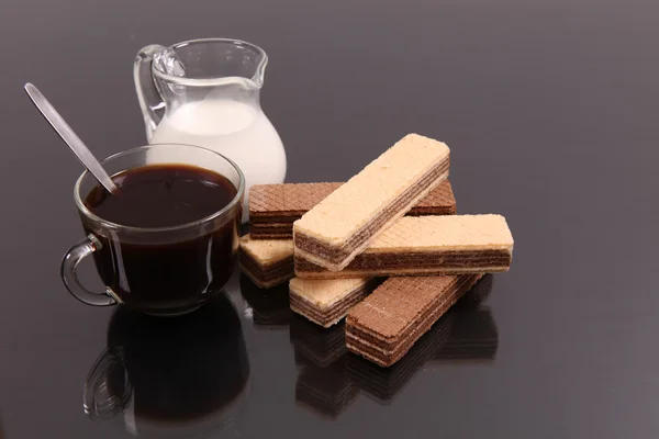 Кава з молоком Ліцензійні Стокові Фото