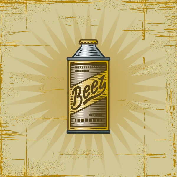 レトロなビール缶 — ストックベクタ
