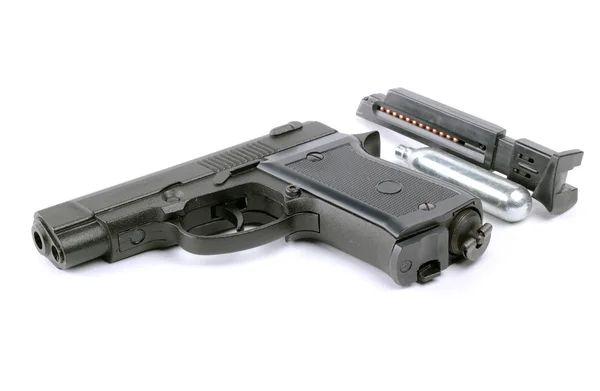 Pistolet pneumatyczny na białym tle — Zdjęcie stockowe