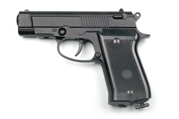 Pistola pneumática isolada sobre fundo branco — Fotografia de Stock