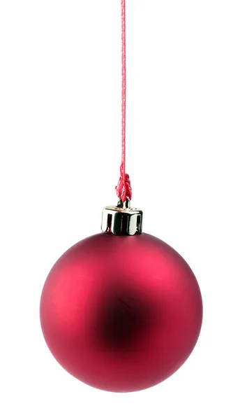 Bola de Natal isolado no fundo branco — Fotografia de Stock