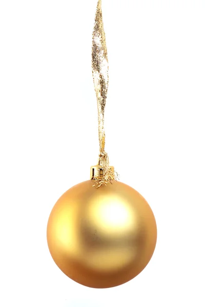 Palla di Natale isolato su sfondo bianco — Foto Stock