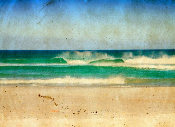 Grunge moře ilustrace. — Stock fotografie
