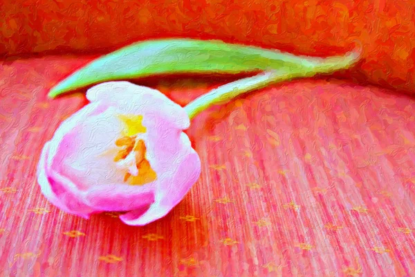 Pintura tulipán . —  Fotos de Stock