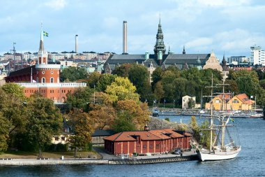 The view of Stockholm clipart