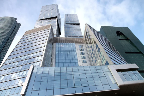 モスクワ市の超高層ビルのブロック ストックフォト