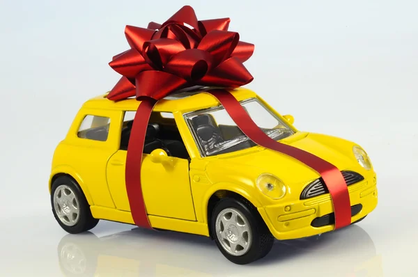 Car with staple gift Stock Photo