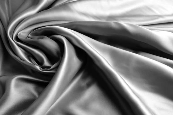 Silver drape satin Stock Picture