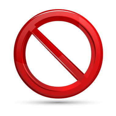 Prohibited Sign clipart