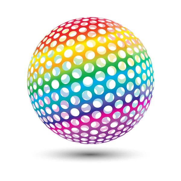 Kleurrijke bal — Stockvector