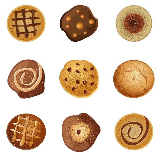 Cookies — Stockvektor