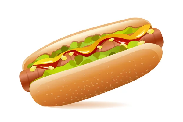 Hotdog — Stock vektor