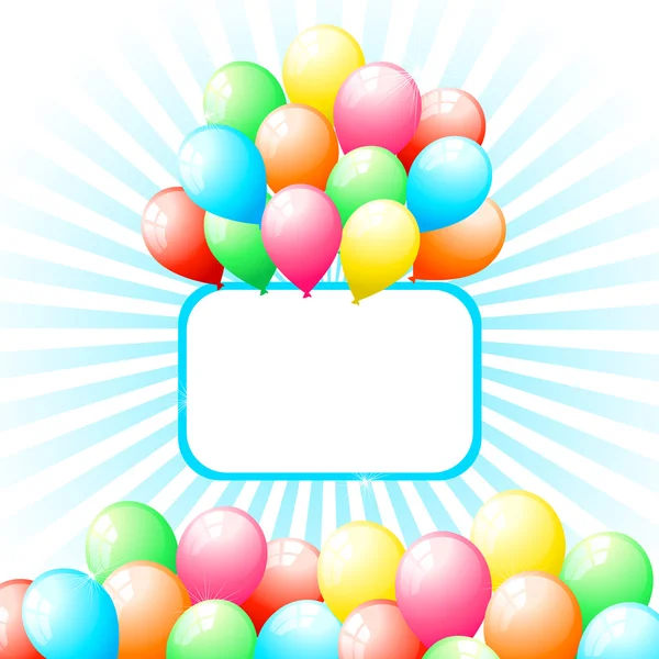 群的气球 — 图库矢量图片