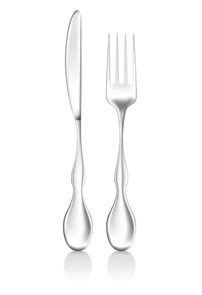Fourchette et couteau — Image vectorielle