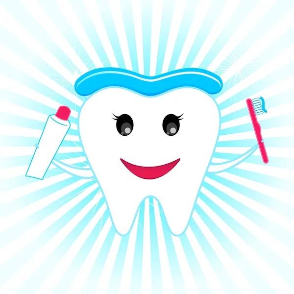 Happy Teeth — Stock Vector