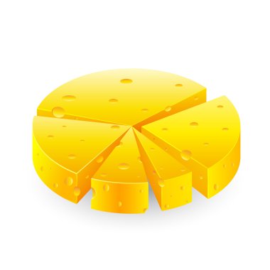 Cheesy Pie Chart clipart